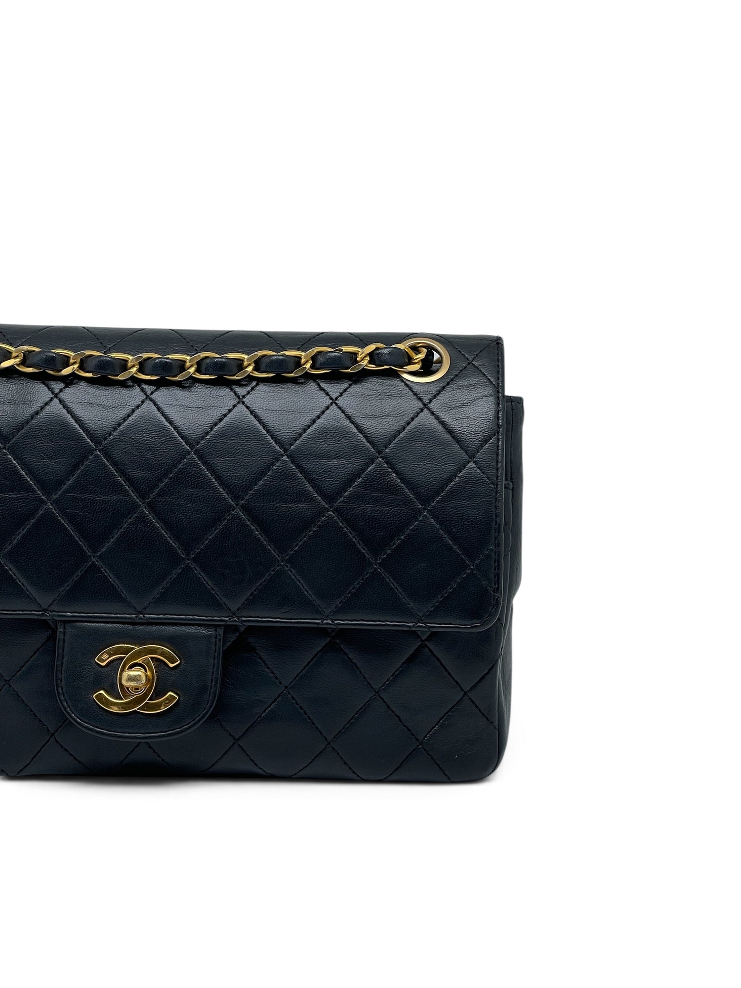 Chanel - Sac Timeless 25 double flap 11.12 noir