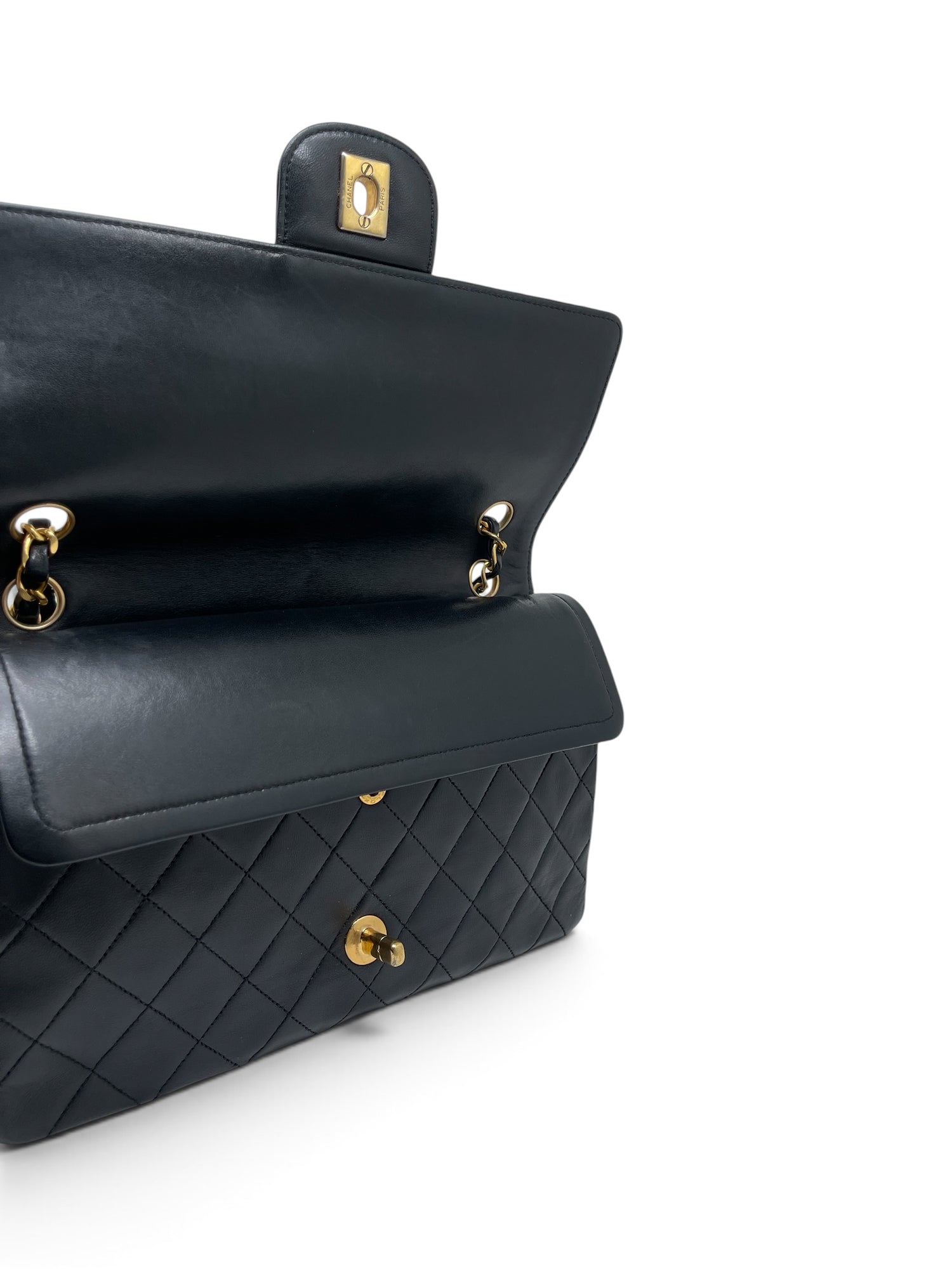 Chanel - Sac Timeless 25 double flap 11.12 noir
