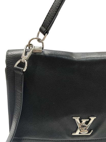 Louis Vuitton - sac lockme bandoulière cuir noir