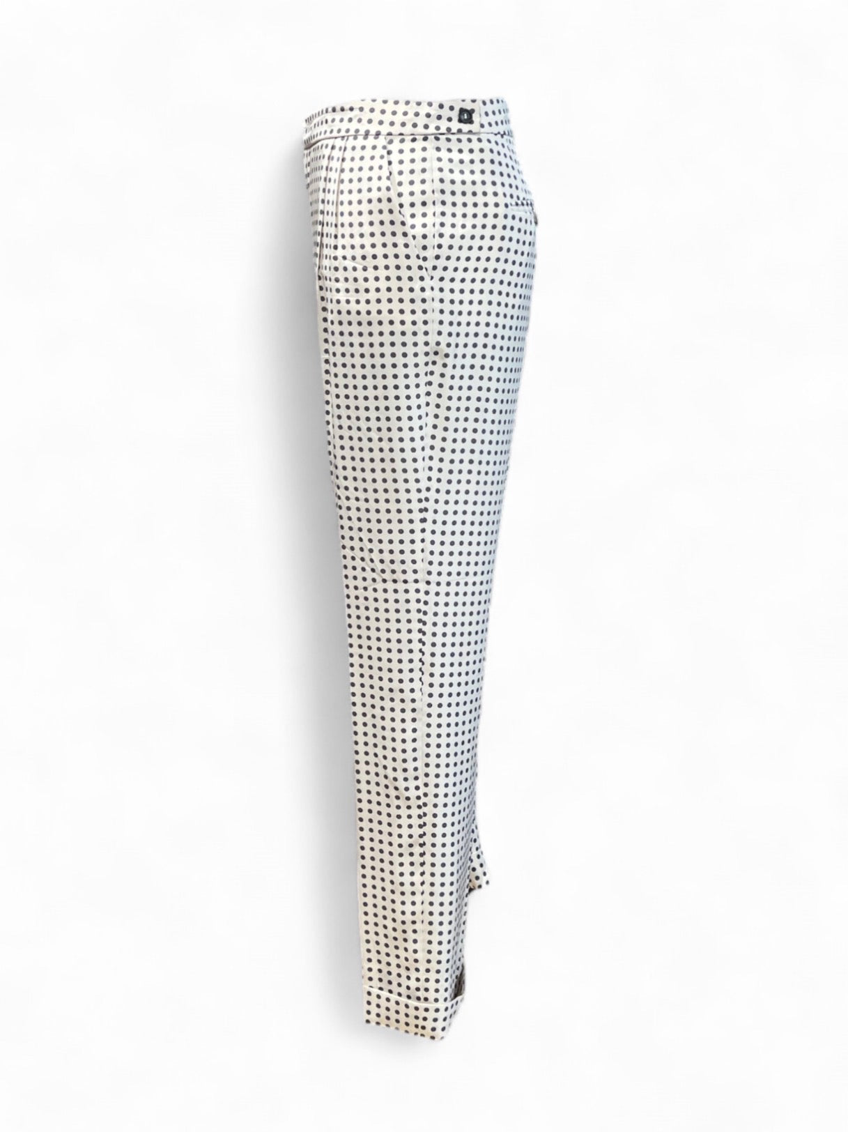 Valentino - Pantalon droit à pois en soie T42