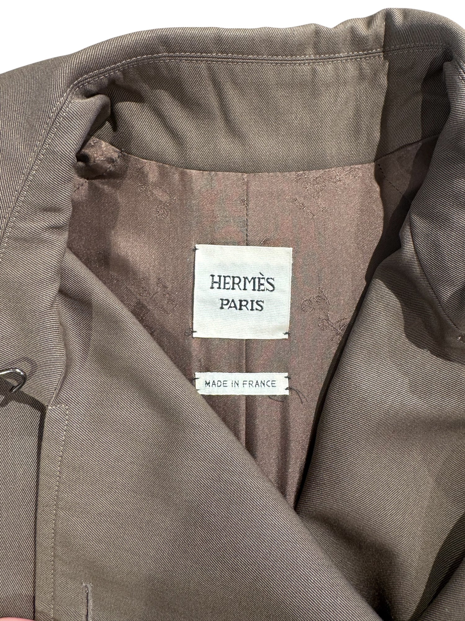 Hermès - Trench marron T40