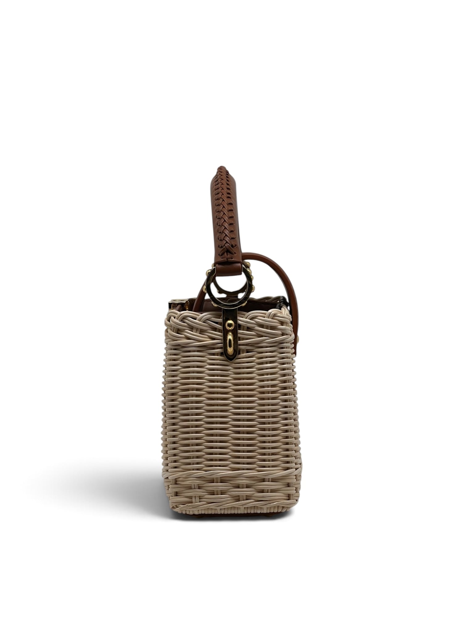 Louis Vuitton - Sac Capucines mini en rotin tressé avec bandoul