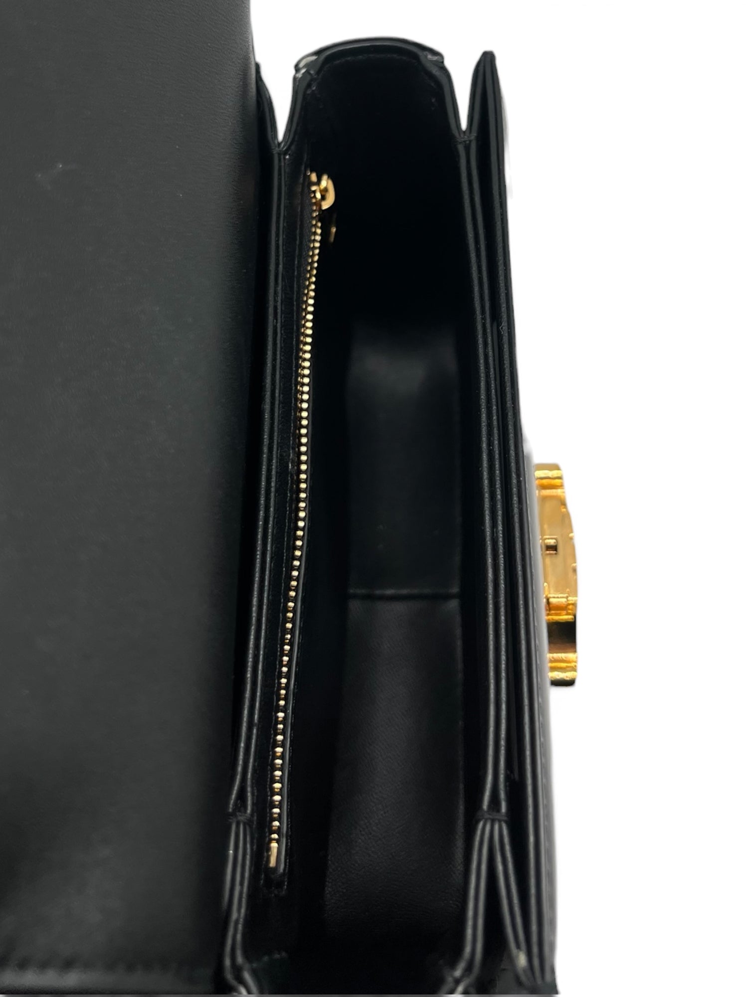 Céline - Sac triomphe teen en cuir noir
