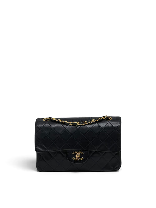 Chanel - Sac Timeless 23 double flap 11.12 en cuir bleu marine