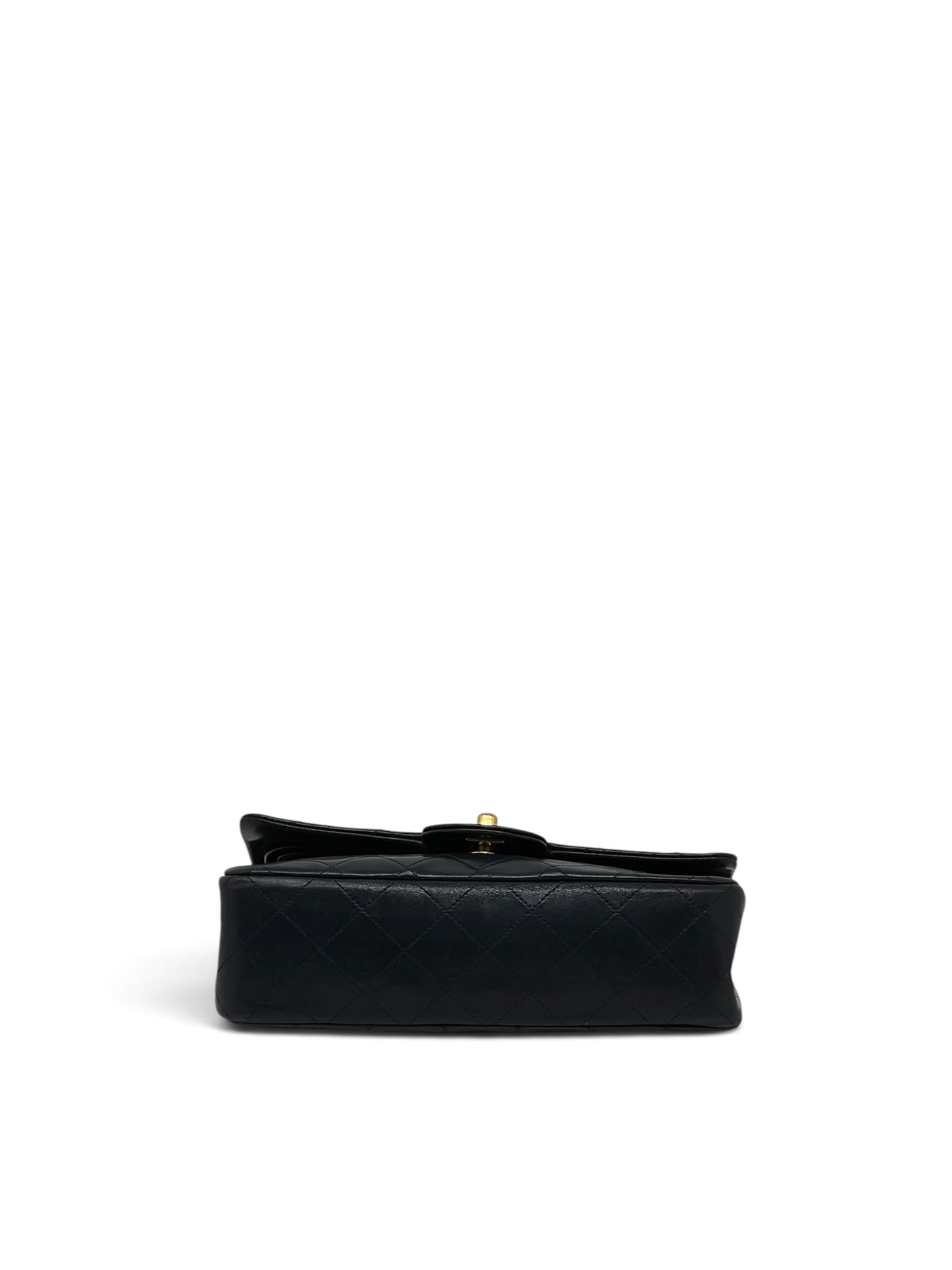 Chanel - Sac Timeless 23 double flap 11.12 en cuir bleu marine