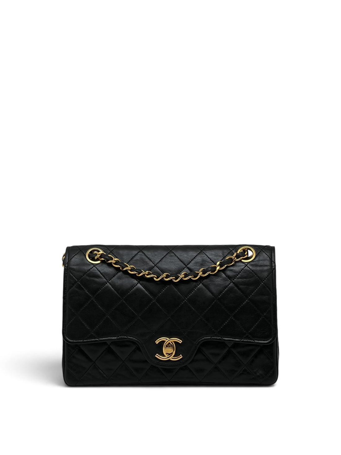 Chanel - Sac Timeless 22 11.12 double flap en cuir noir