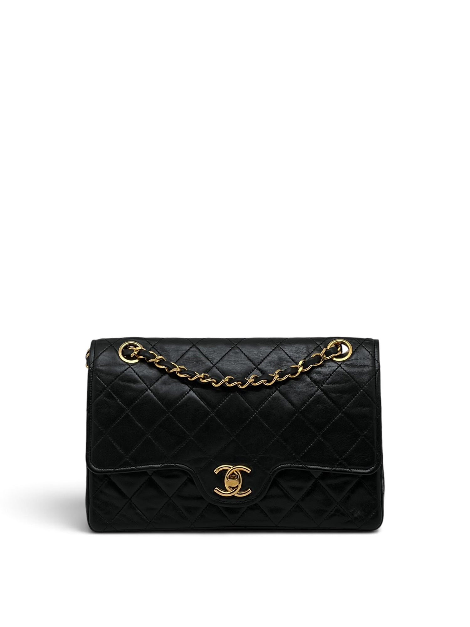 Chanel - Sac Timeless 22 11.12 double flap en cuir noir