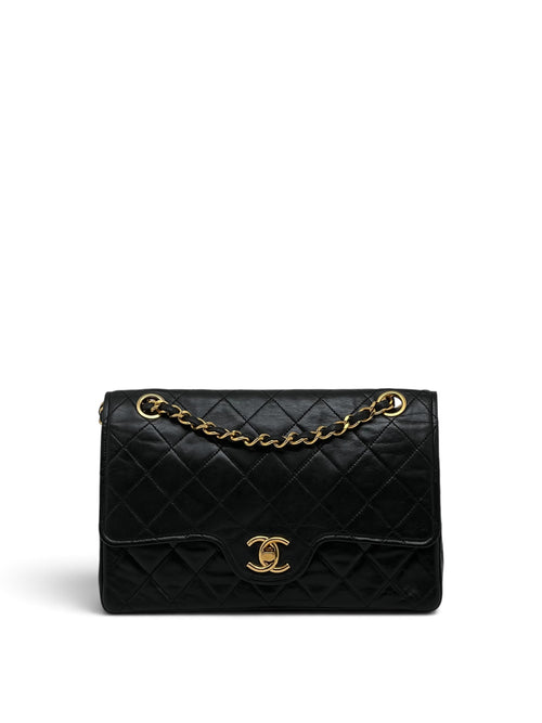 Chanel - Sac Timeless 22 11.12 double flap en cuir noir