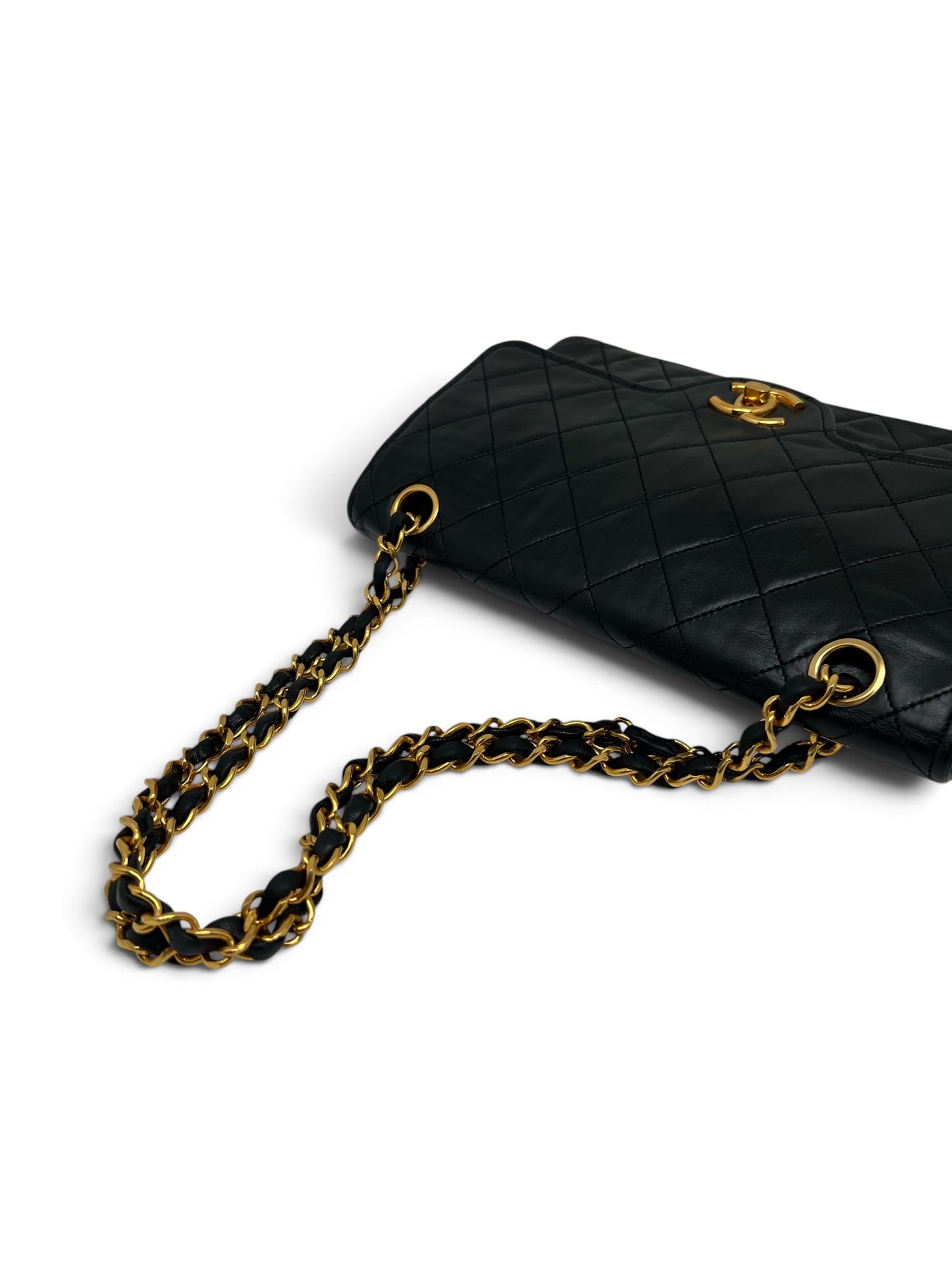 Chanel - Sac Timeless 22 11.12 double flap en cuir noir