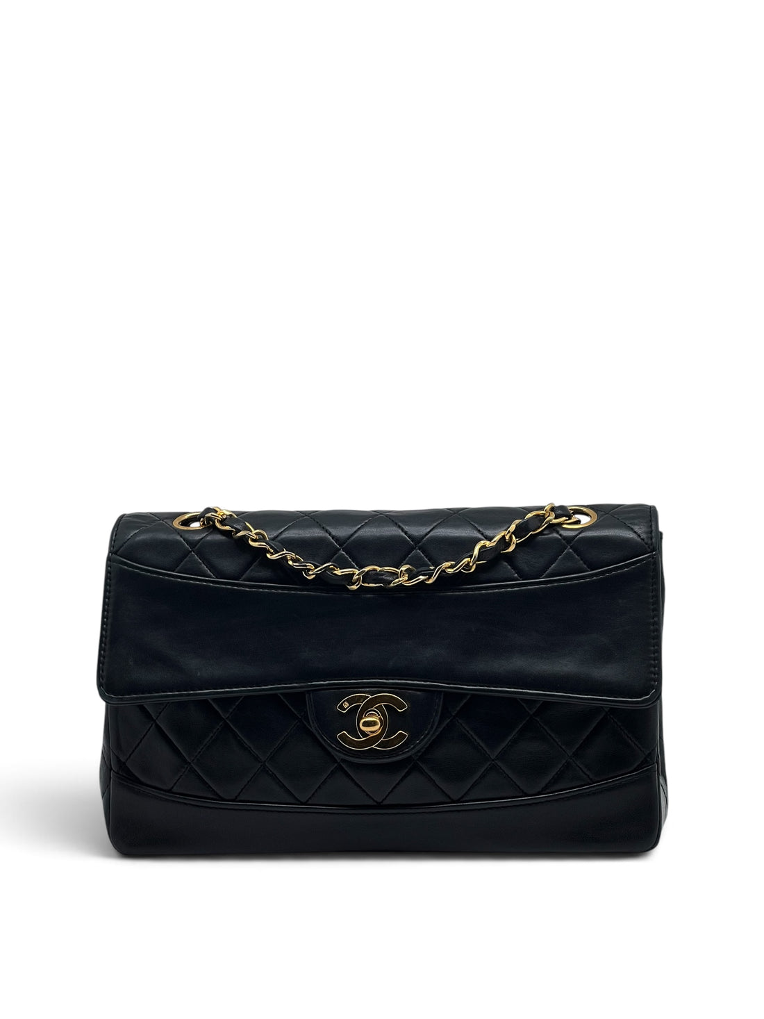 Chanel - Sac Timeless 23 single flap 11.12 en cuir noir