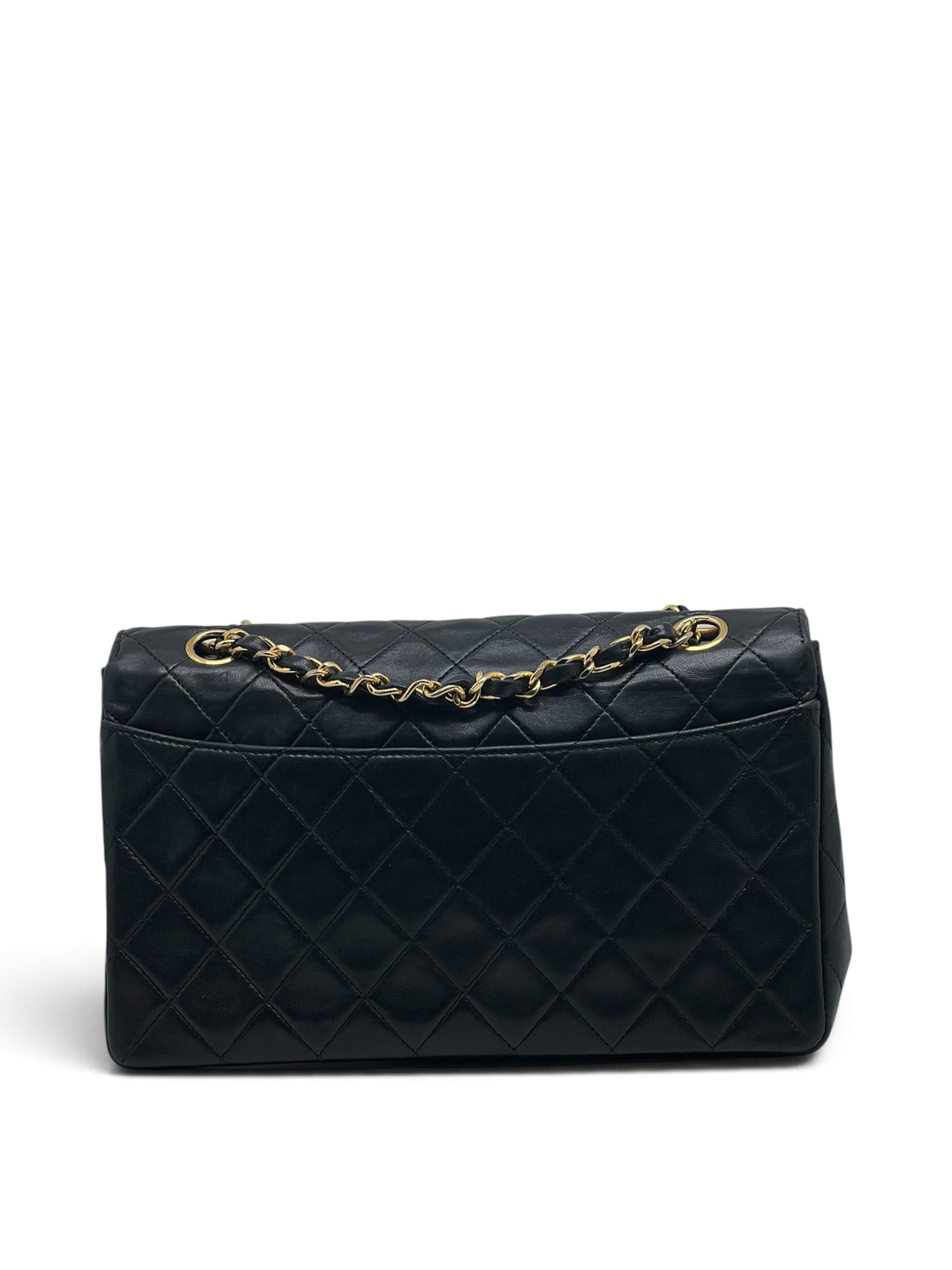 Chanel - Sac Timeless 23 single flap 11.12 en cuir noir
