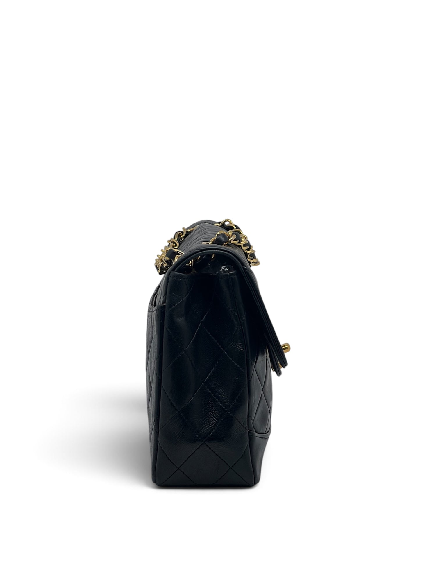 Chanel - Sac Timeless 23 single flap 11.12 en cuir noir
