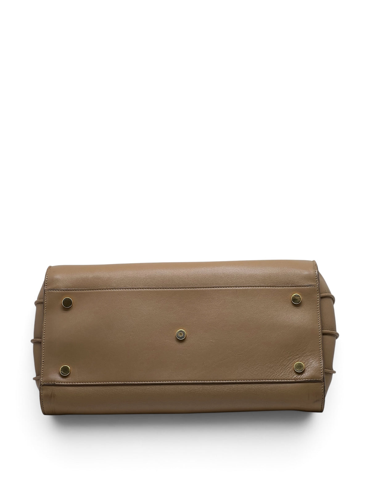 Saint Laurent - Sac de jour en cuir beige small