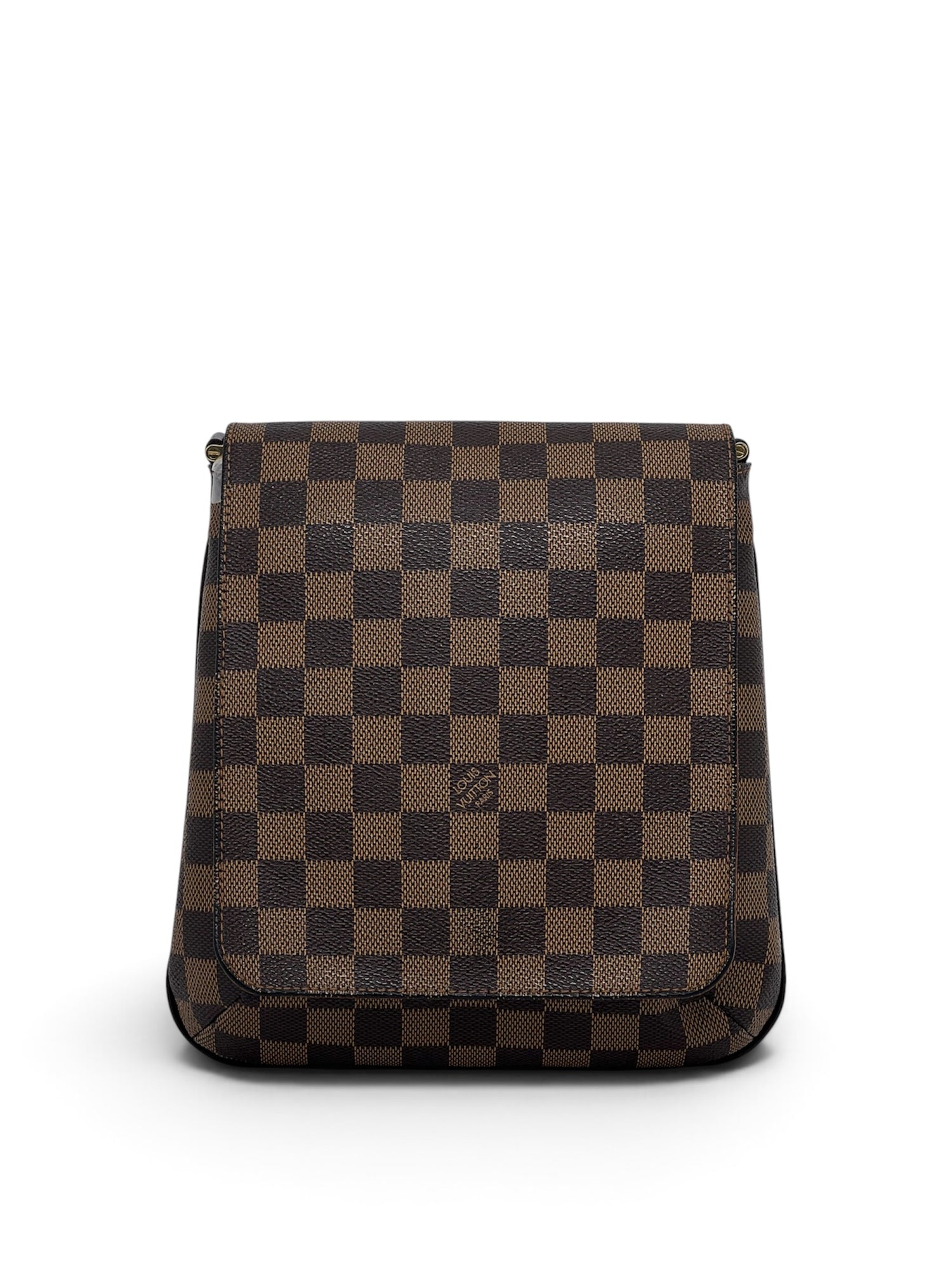 Louis Vuitton - Sac Musette Salsa toile damier ébène