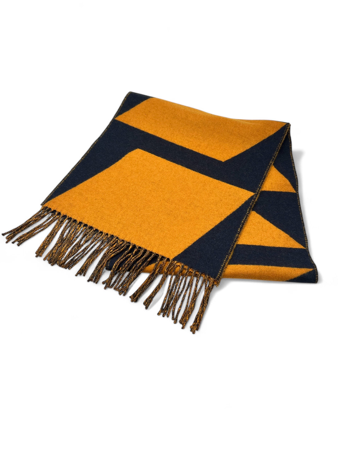 Hermès - Écharpe orange et bleu