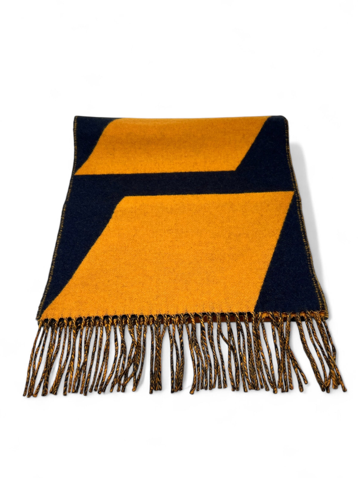 Hermès - Écharpe orange et bleu