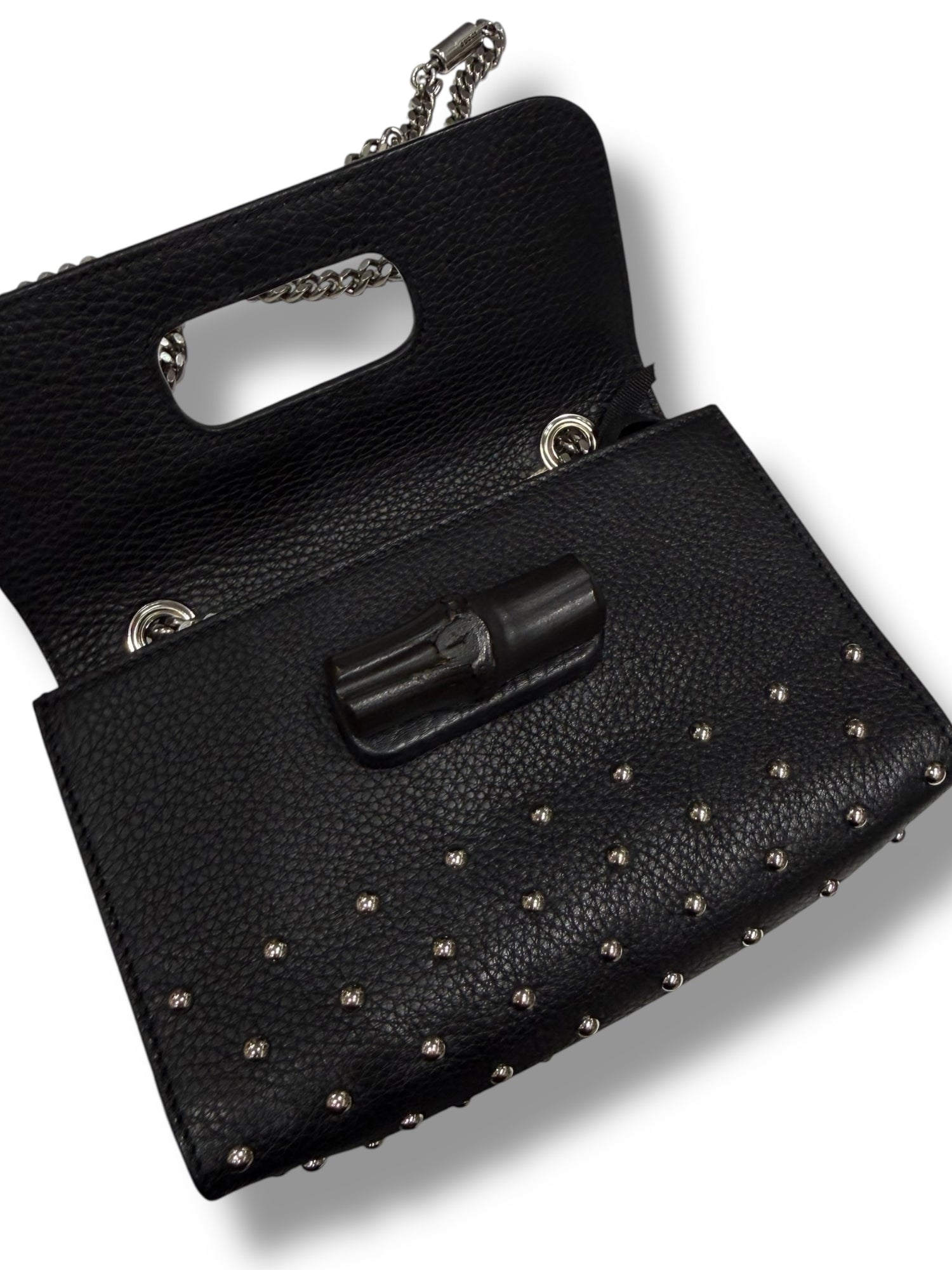 Sac Gucci Miss Bambou Stud Noir | Les Folies d’Eugénie