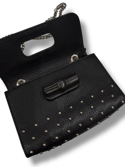 Sac Gucci Miss Bambou Stud Noir | Les Folies d’Eugénie