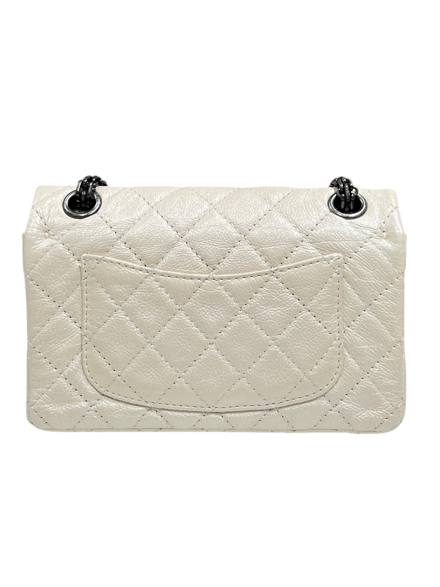 Chanel - sac 2.55 mini édition limitée écru irisé
