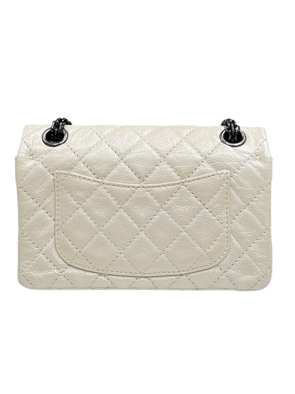 Chanel - sac 2.55 mini édition limitée écru irisé