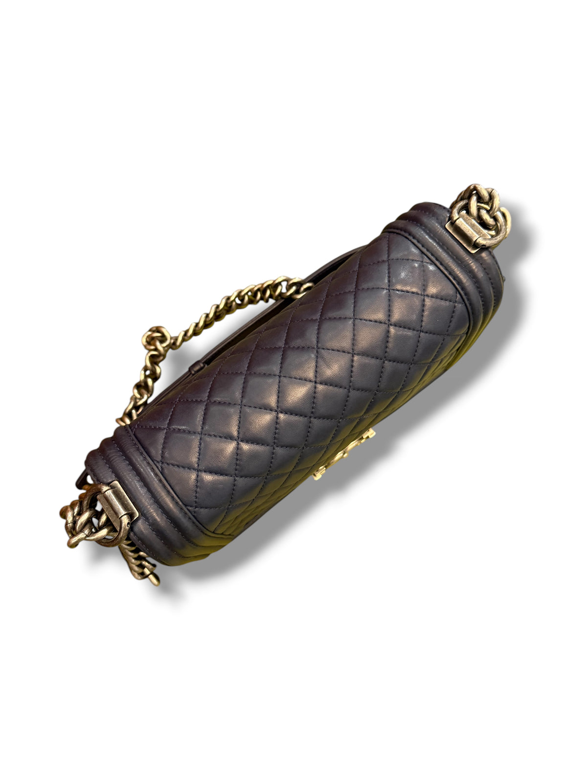 Chanel - Sac Classique Boy bleu marine