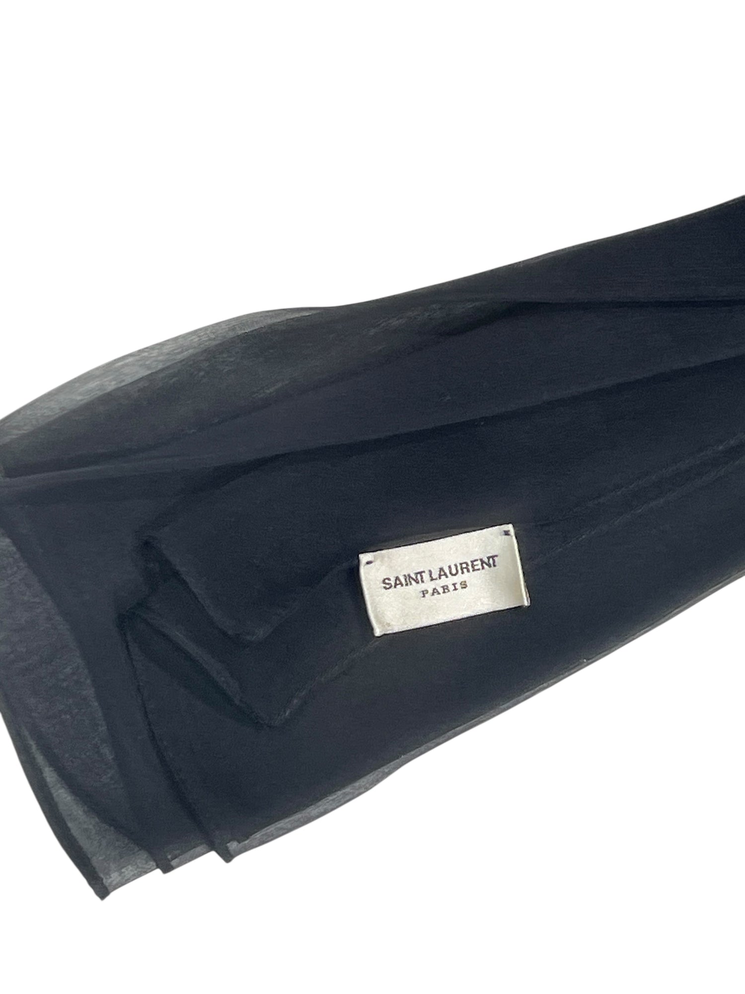 Saint Laurent Collier-Cravate Noeud Noir | Les Folies d’Eugénie