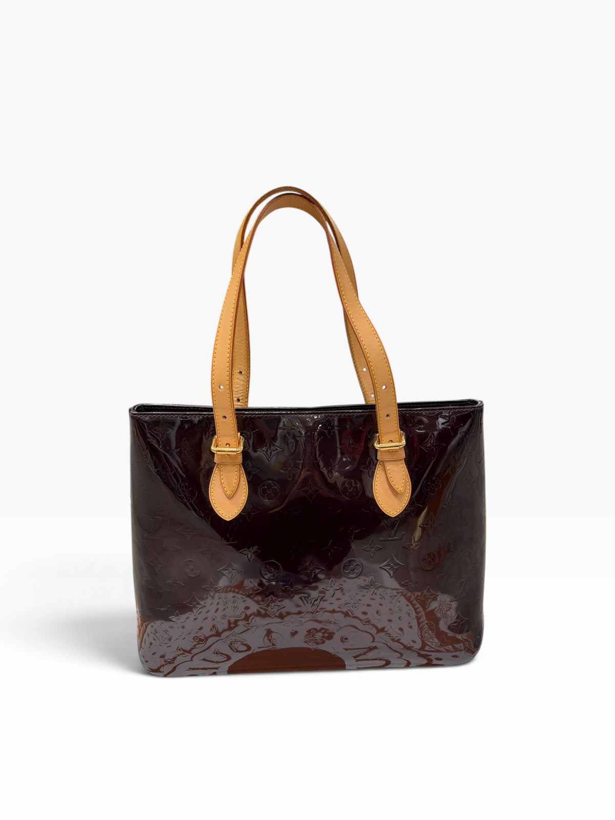 Louis Vuitton - Borsa Brentwood in pelle Monogram Vernis color amaranto