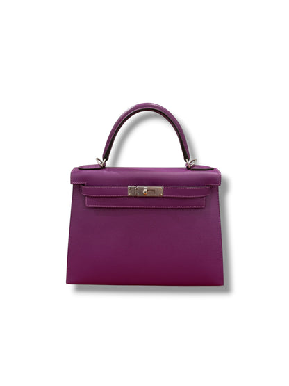Hermès - Sac Kelly II 28 Epsom sellier Anémone PHW