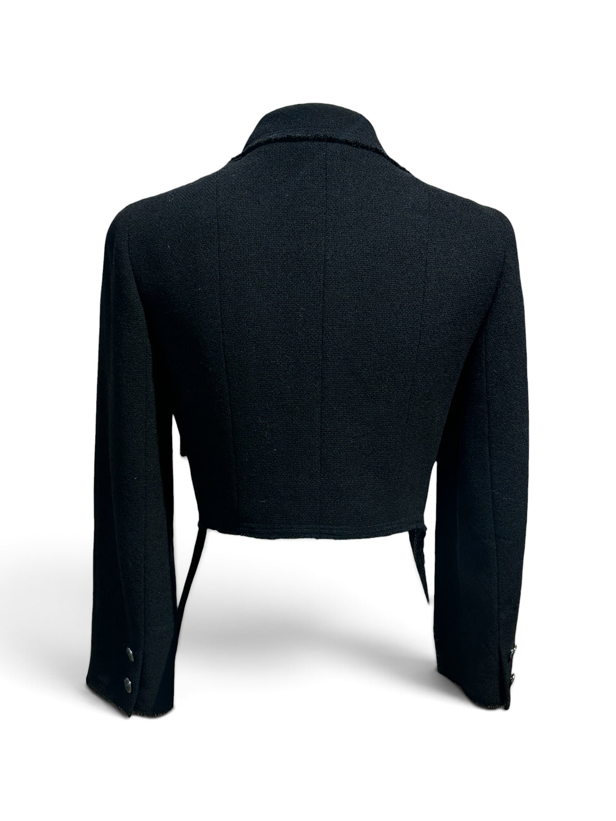 Chanel - Veste en tweed noir T34