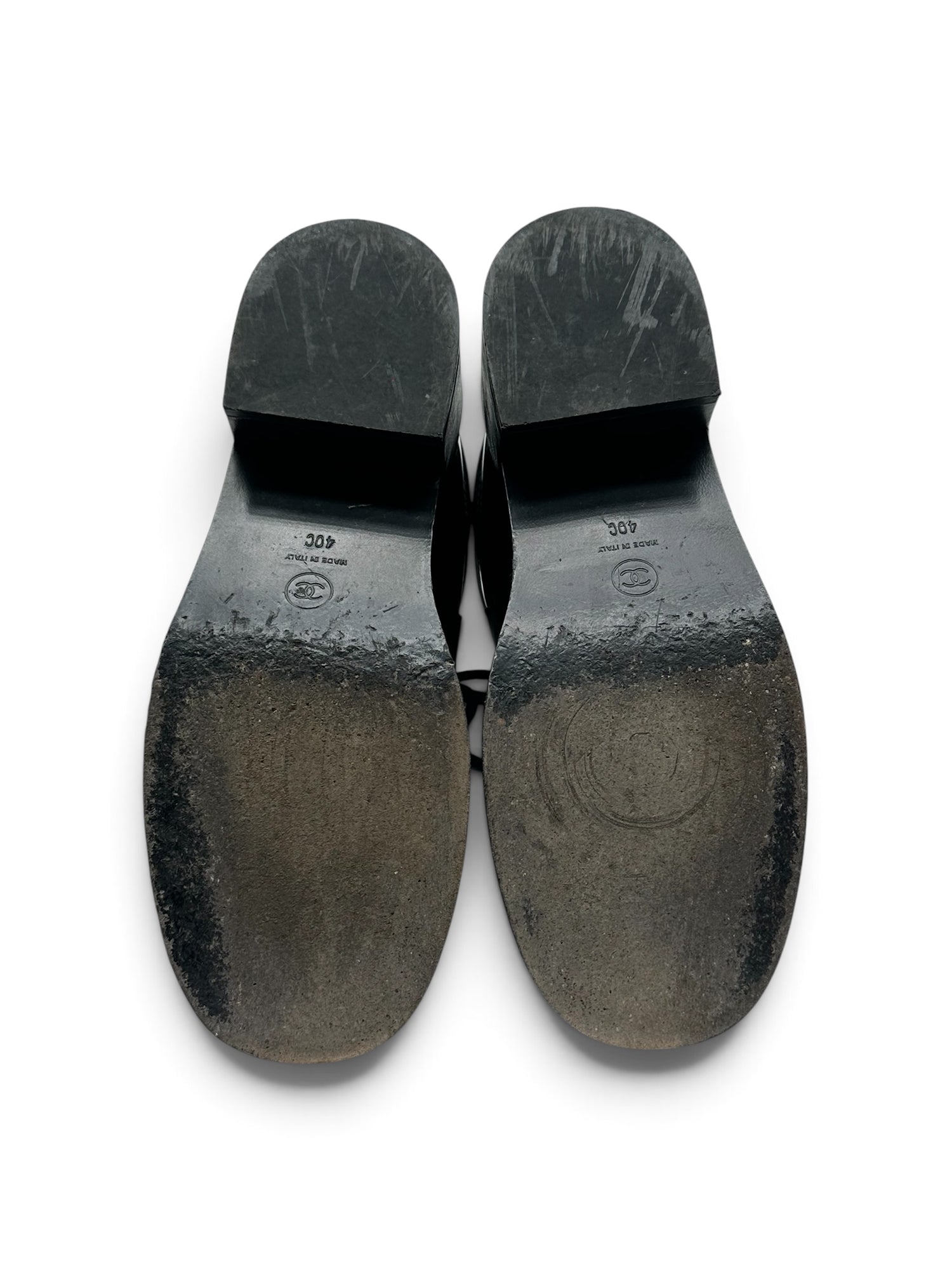 Chanel - Bottines en cuir T40,5