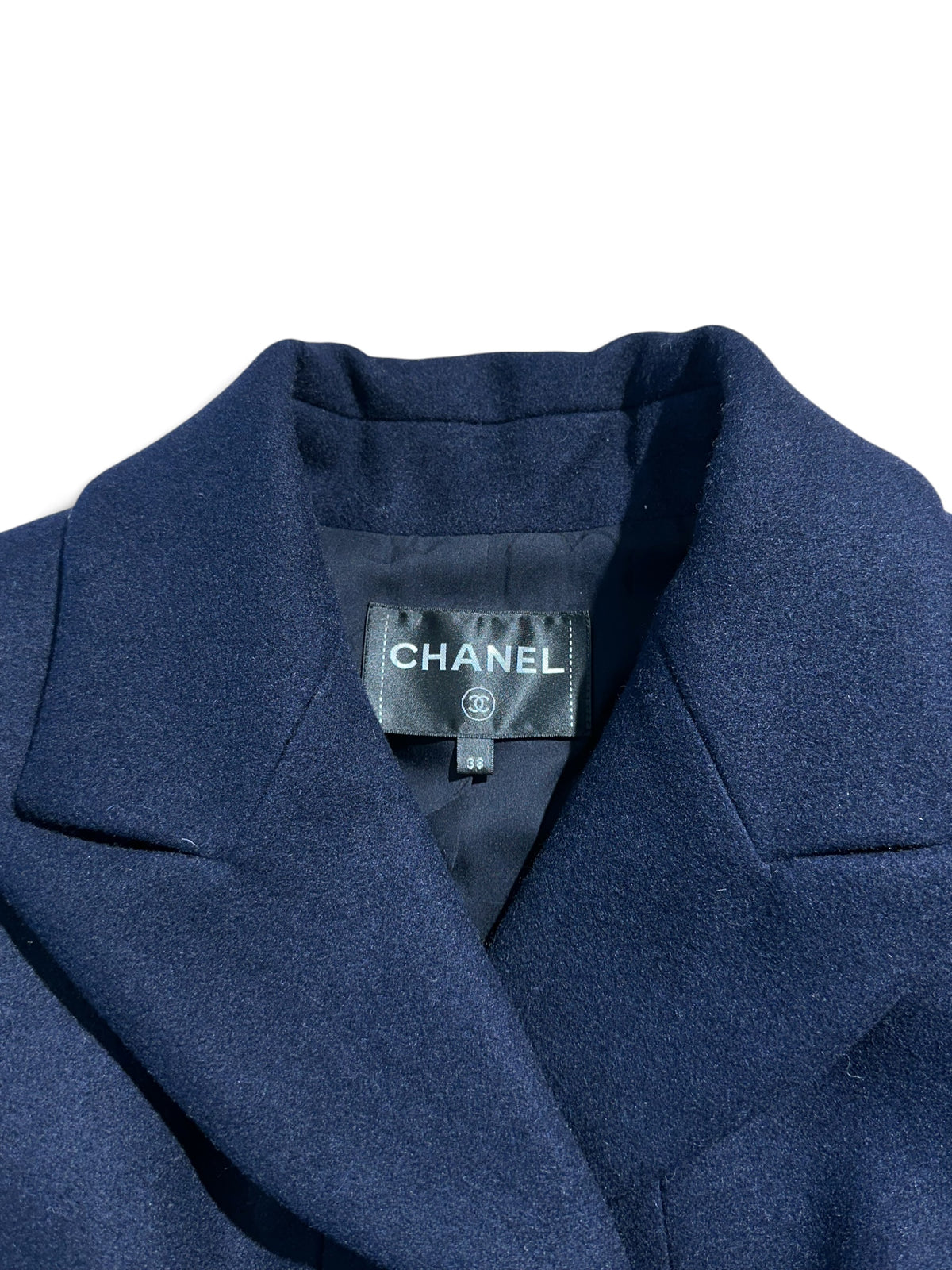 Chanel - Manteau bleu marine T38