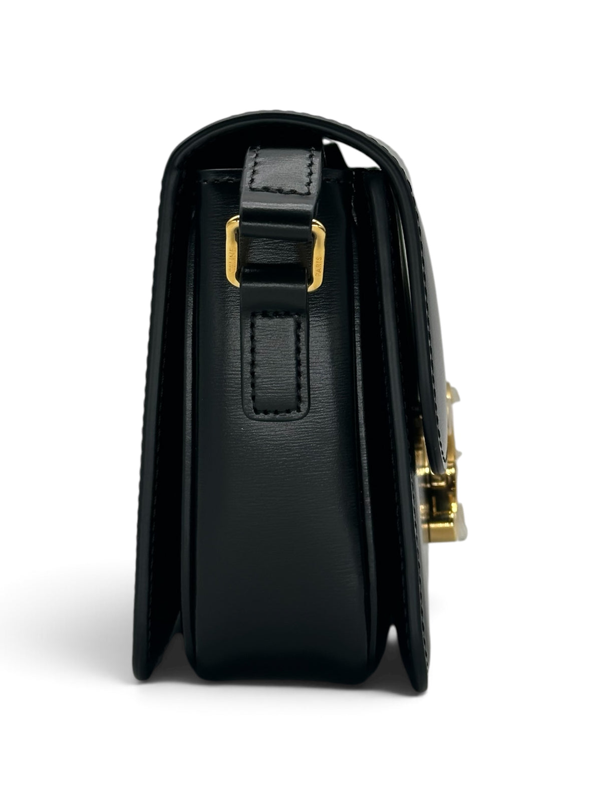 Céline - Sac Triomphe teen en cuir de veau Noir