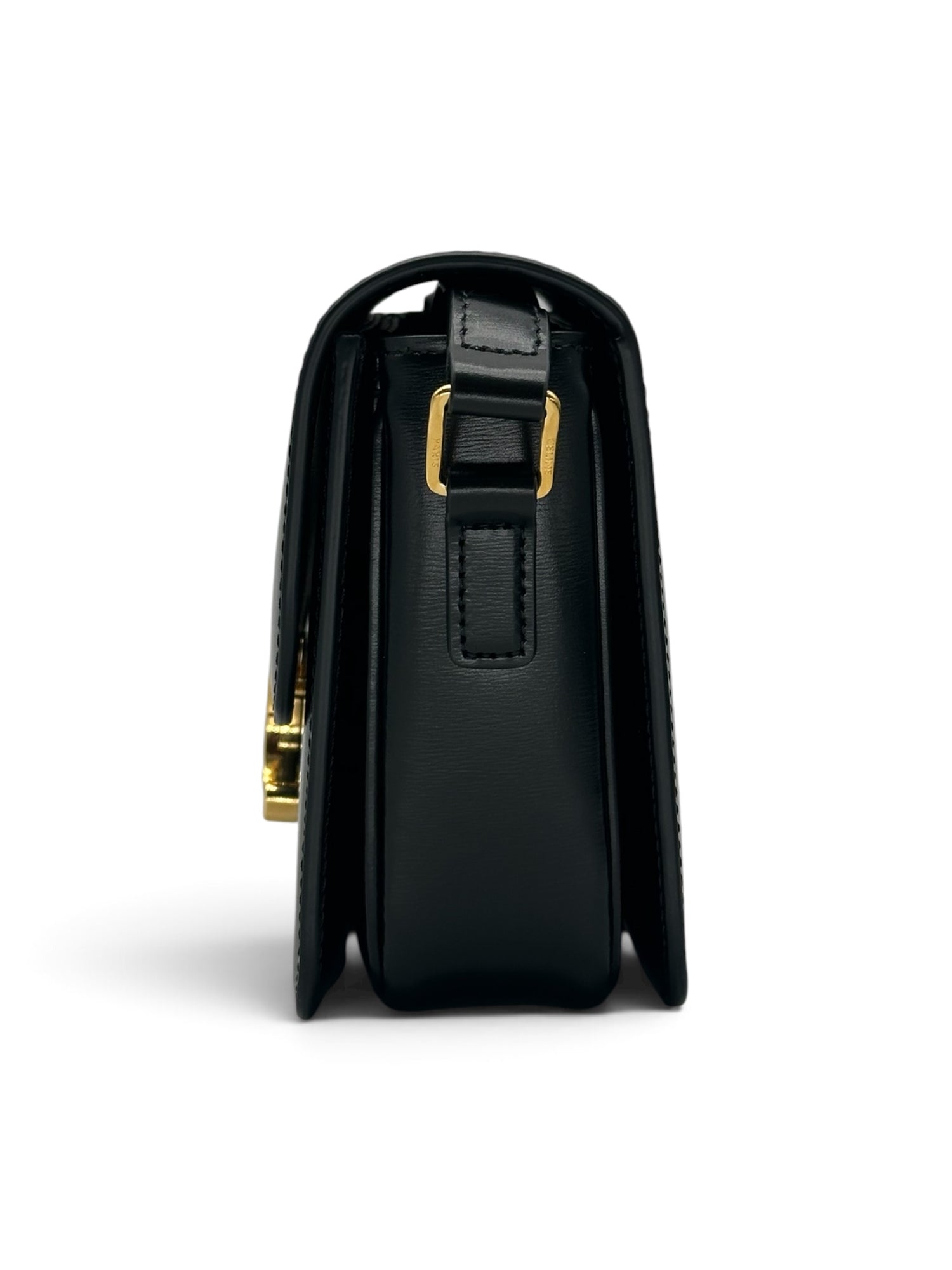 Céline - Sac Triomphe teen en cuir de veau Noir