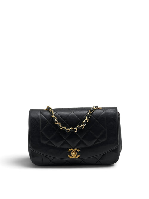 Chanel - Sac Diana 23 Single flap noir