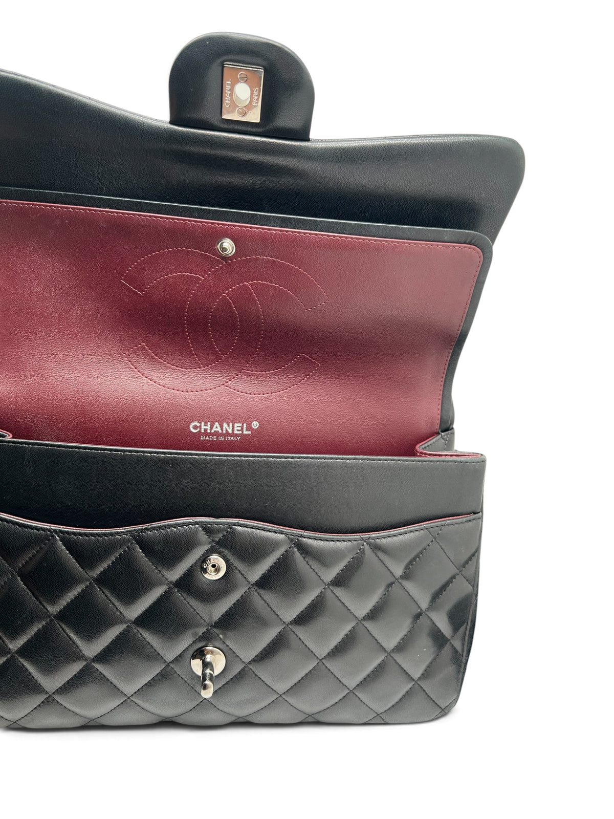 Chanel - Sac Timeless Jumbo 11.12 double flap noir