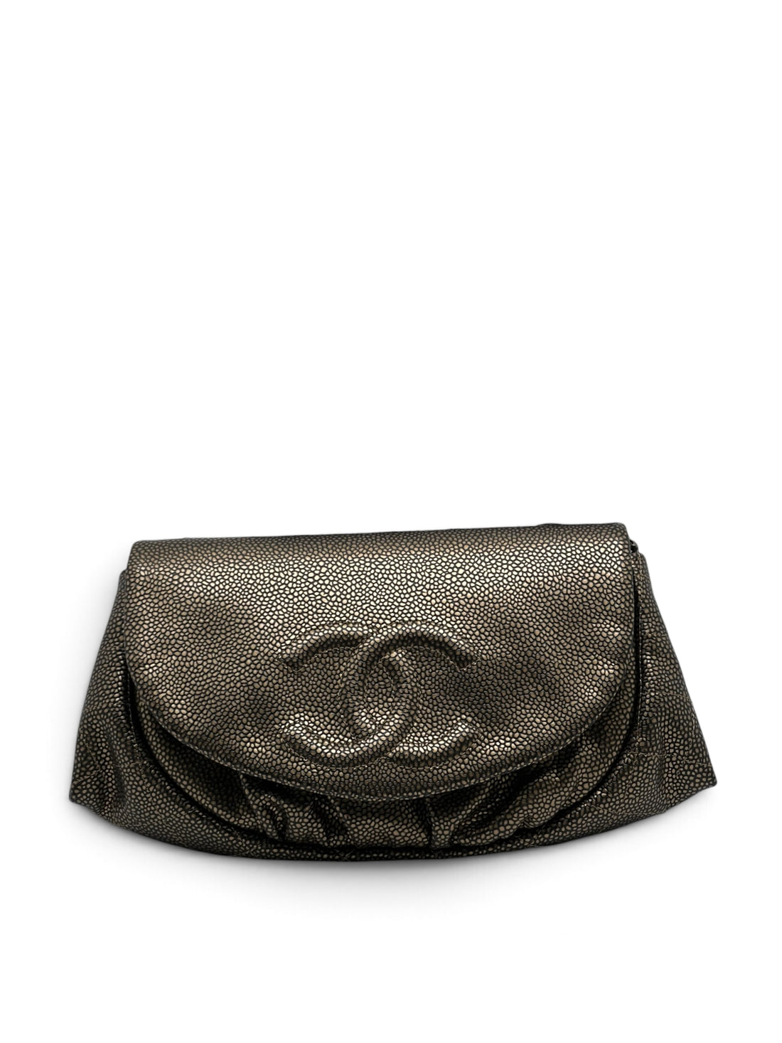 Chanel - Sac wallet on chain cuir caviar bronze