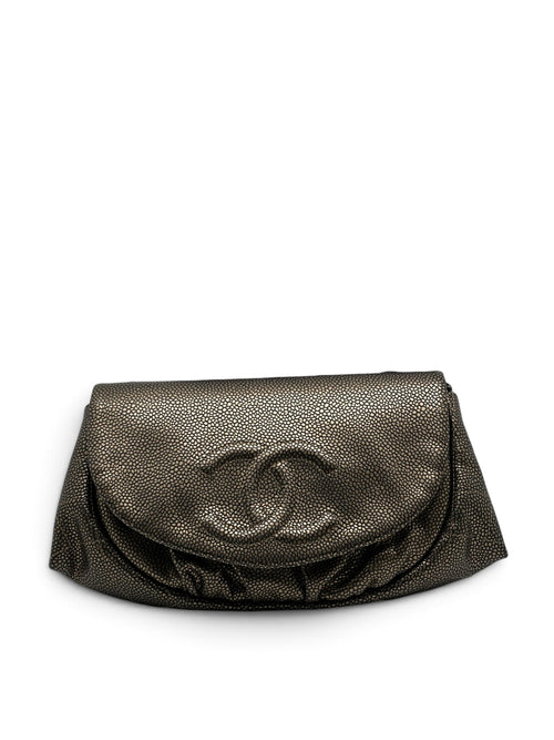Chanel - Sac wallet on chain cuir caviar bronze