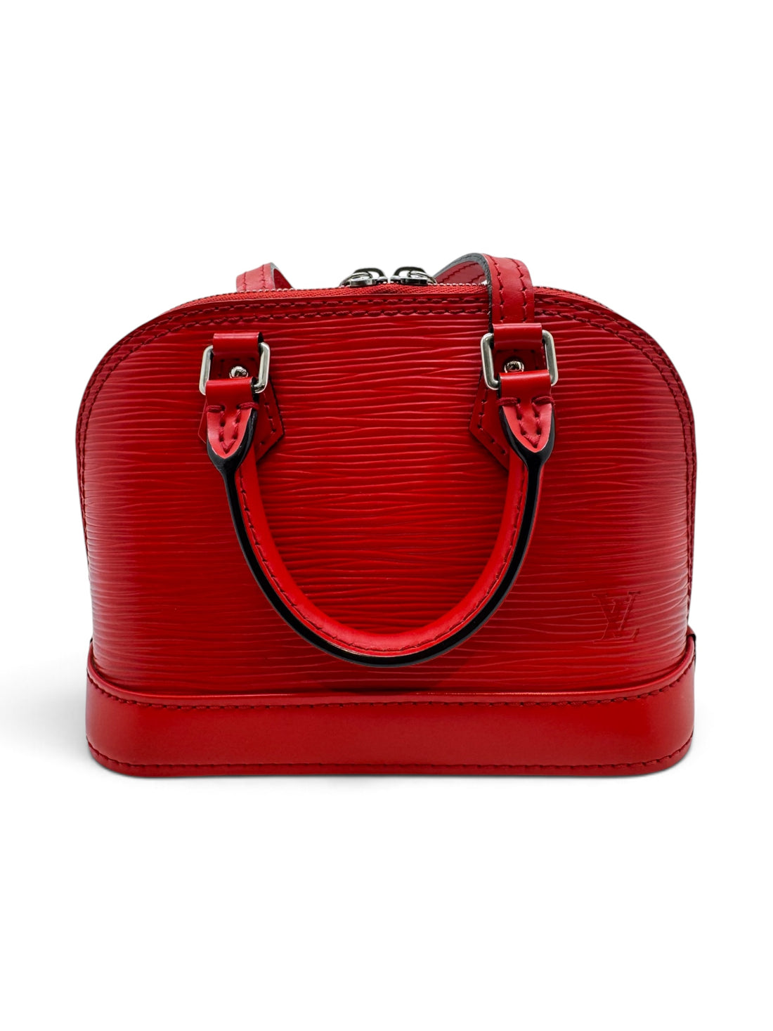 Louis Vuitton - Sac Nano alma cuir épi rouge