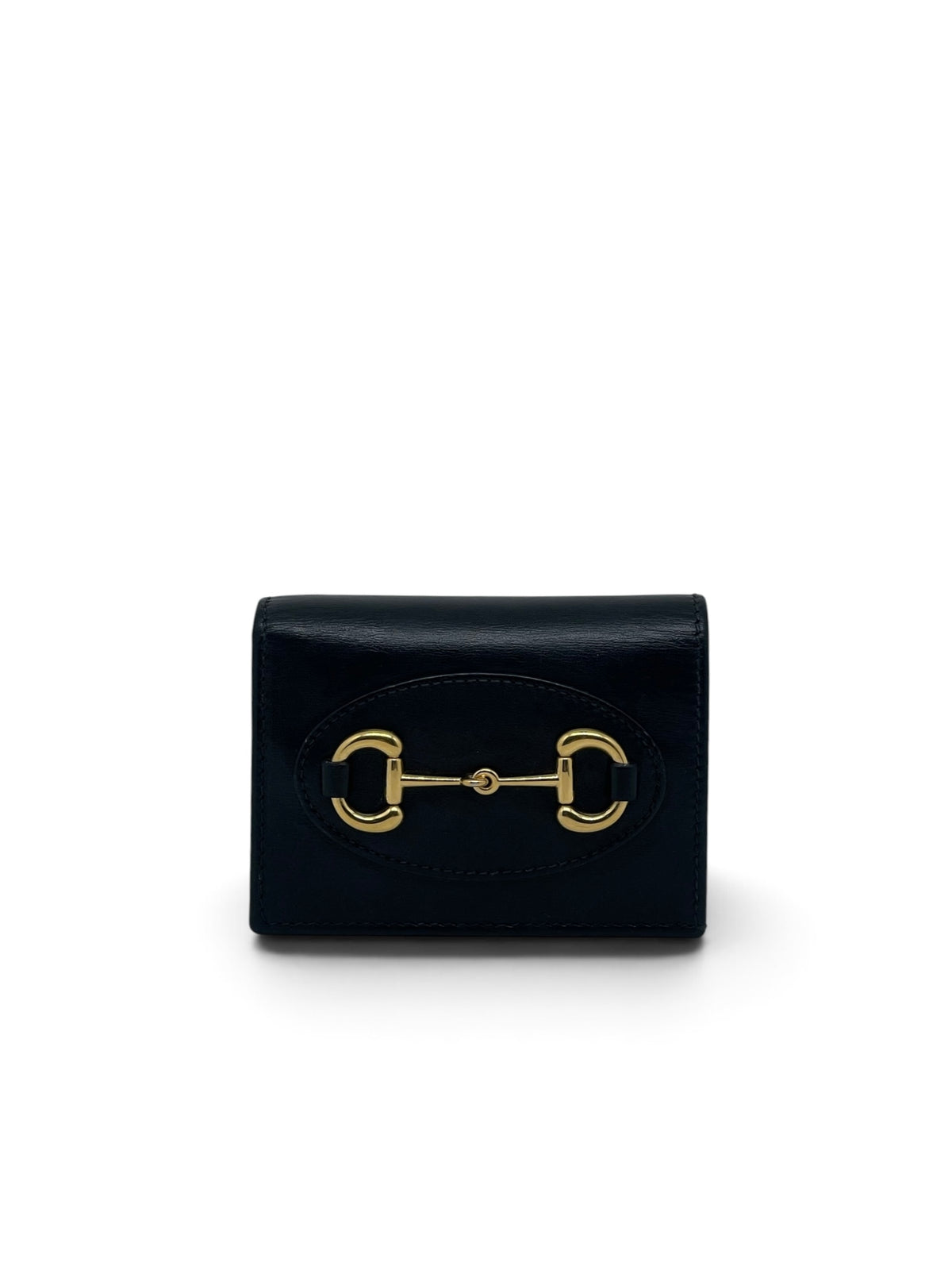 Gucci - Portefeuille Horsebit 1955 en cuir noir