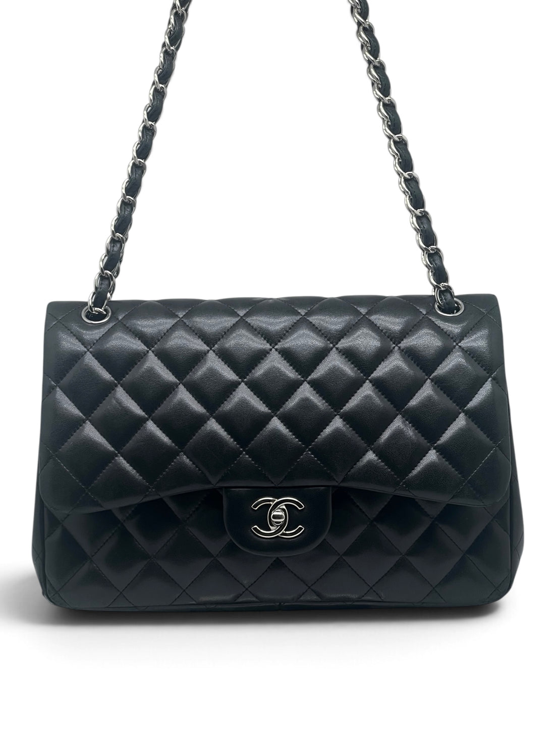Chanel - Sac Timeless Jumbo 11.12 double flap noir