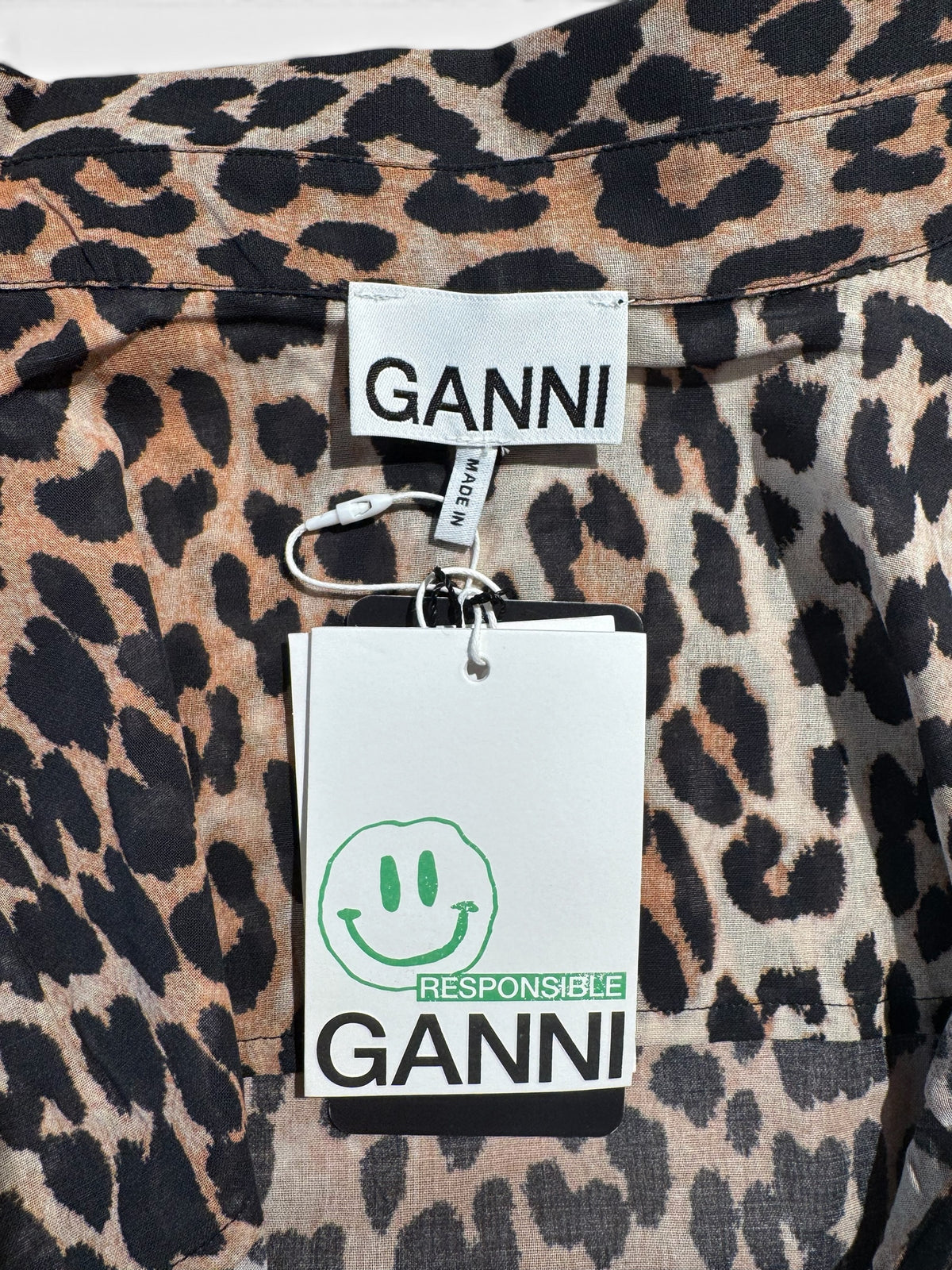 Ganni - Robe léopard T40