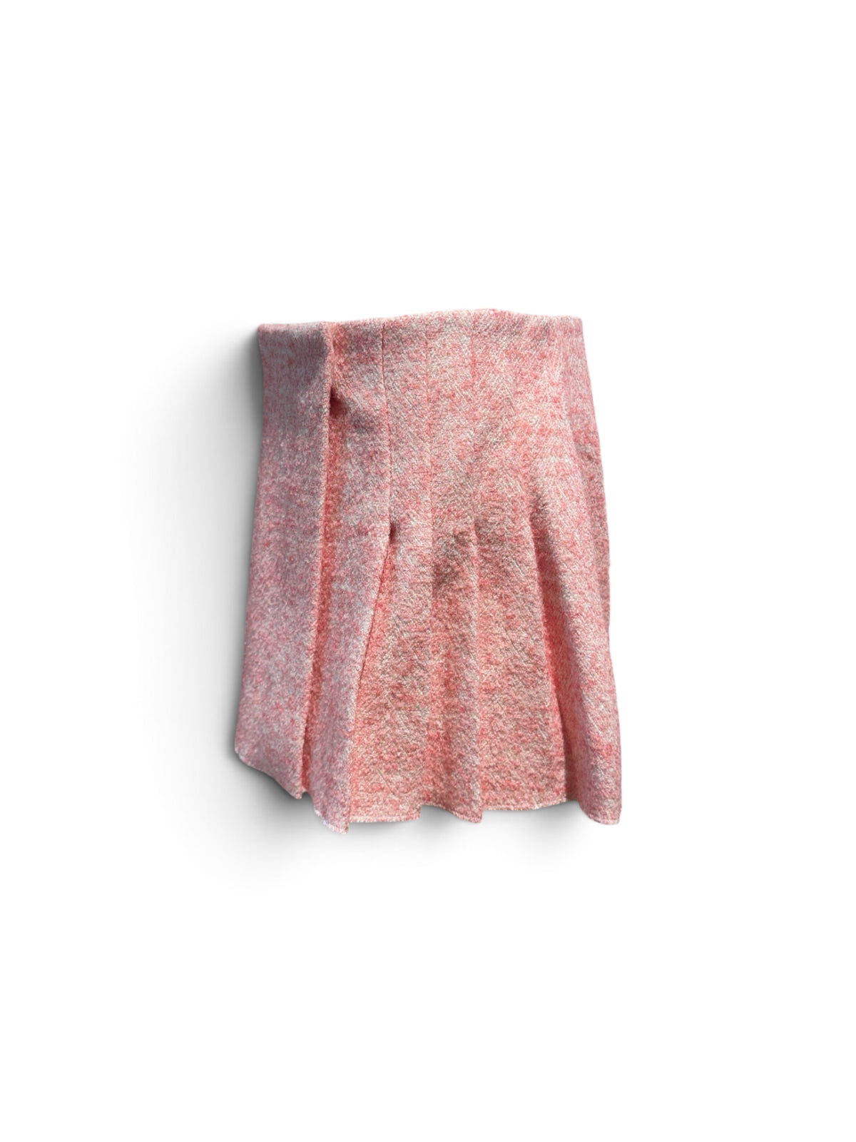 Maje - Jupe short en laine rose T38