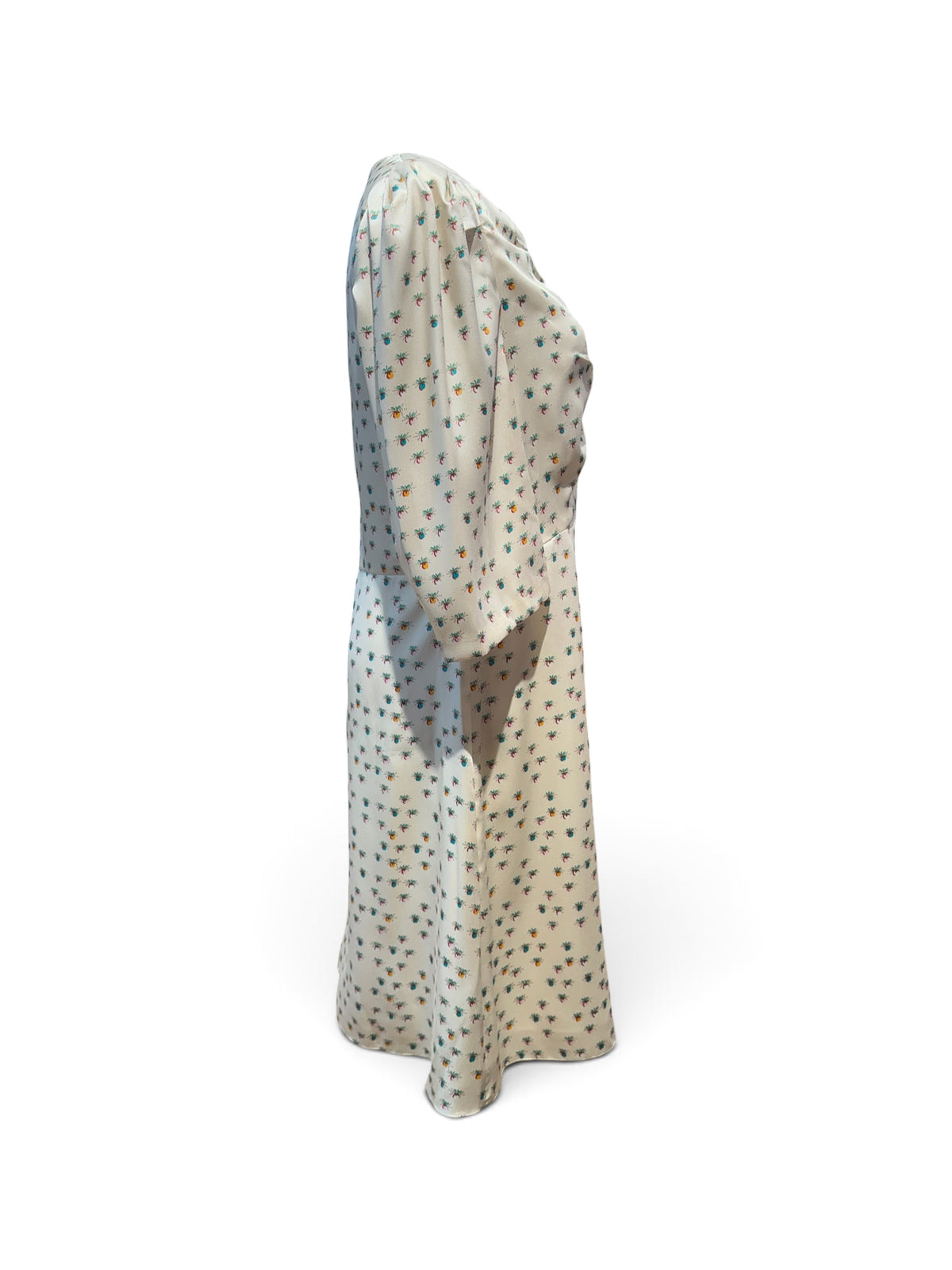 Sandro - Robe beige avec détails colorés T38