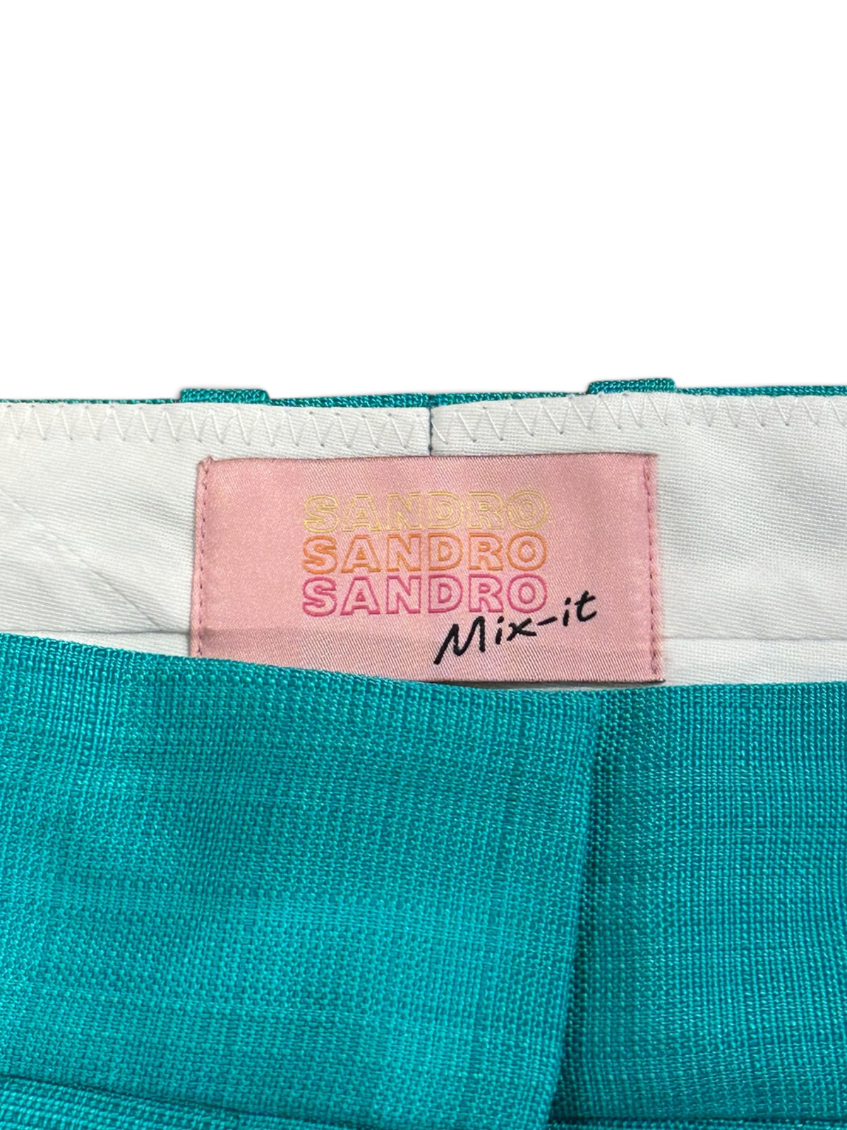 Sandro - Pantalon droit vert T38