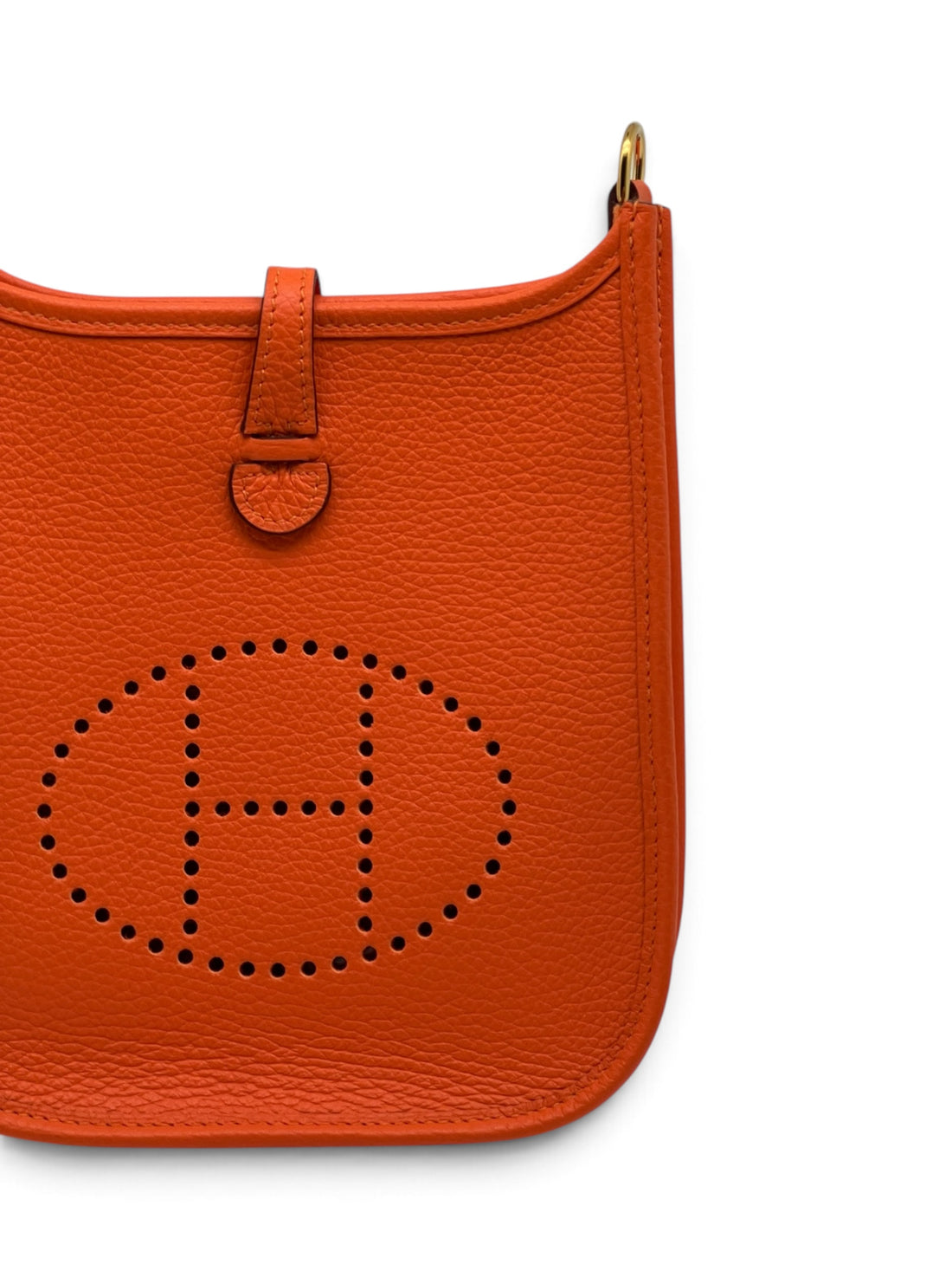 Hermès - Sac Evelyne 16 amazone orange en cuir Taurillon Cléme