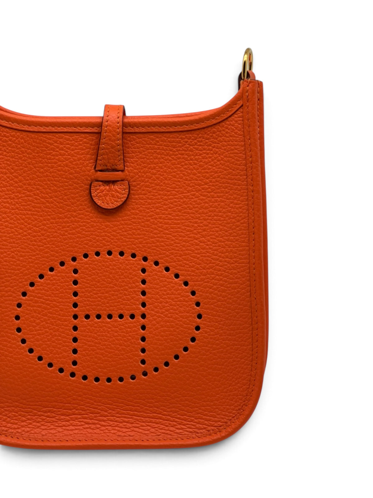 Hermès - Sac Evelyne 16 amazone orange en cuir Taurillon Cléme