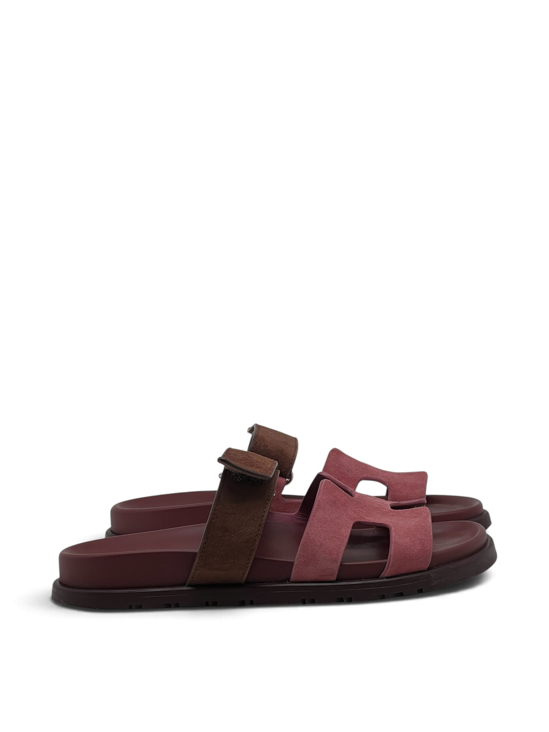 Hermès - Sandale Chypres bicolore T37,5