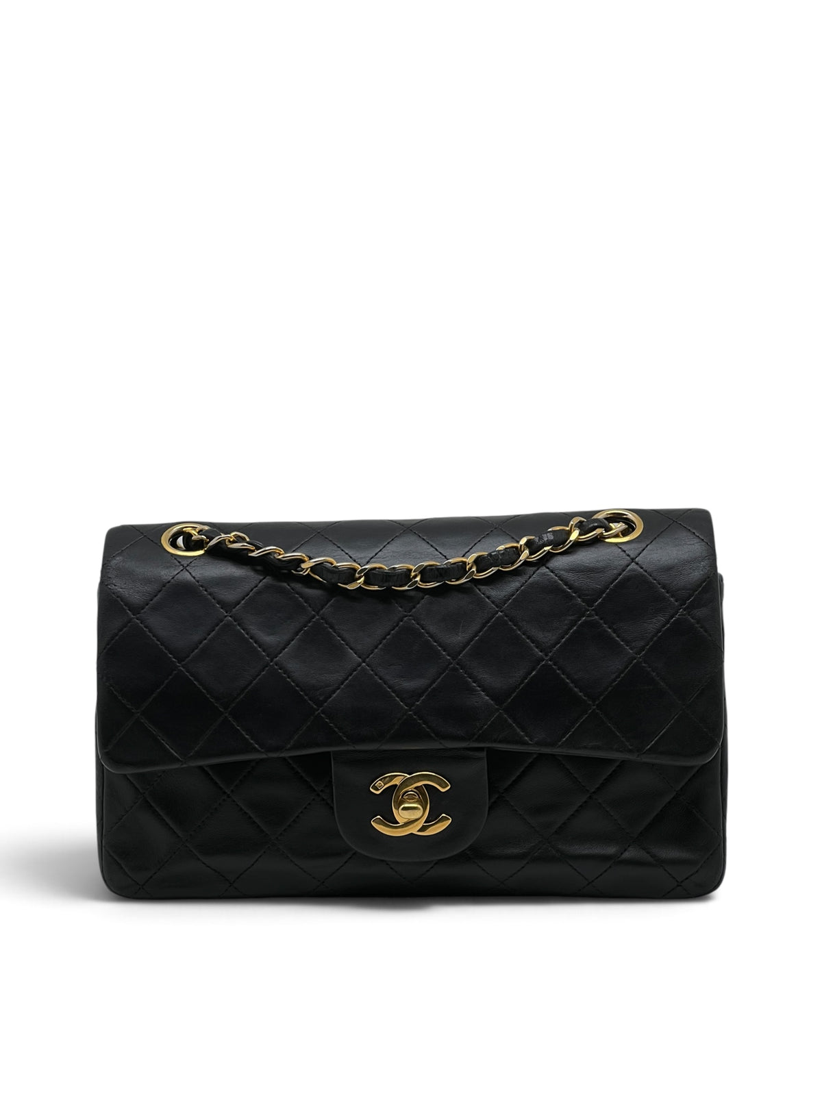 Chanel - Sac timeless 23 11.12 en cuir noir double flap