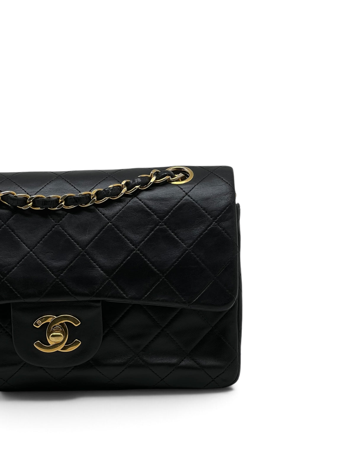 Chanel - Sac timeless 23 11.12 en cuir noir double flap