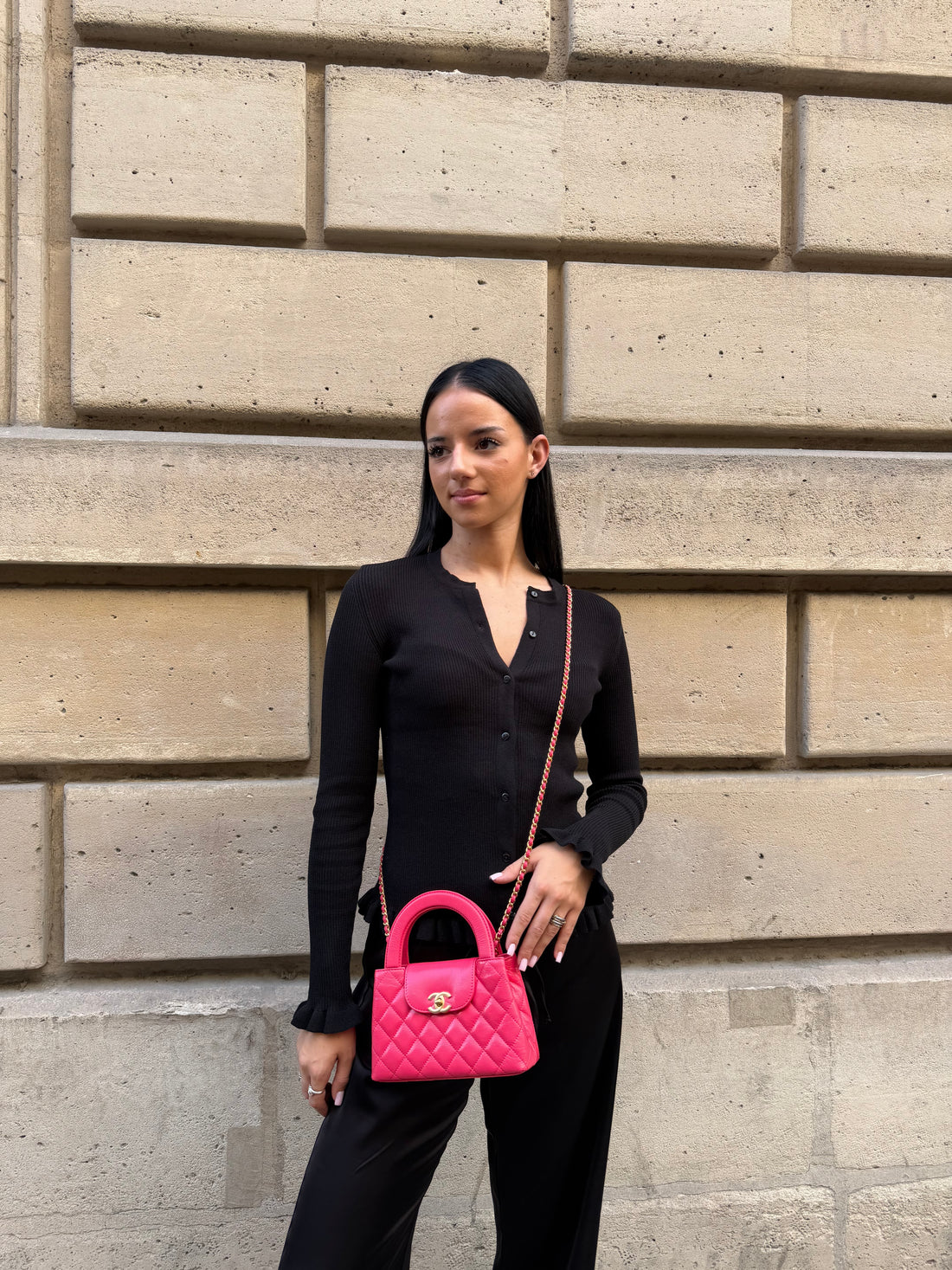 Chanel – Nano-Kelly-Shoppingtasche in Rosa